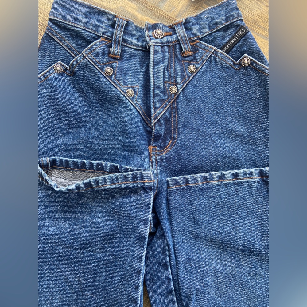 Western Ethics riding jeans, dark denim. Size 0
